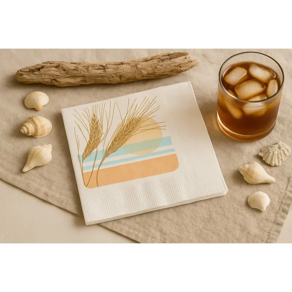 Vintage 1983 Current Wheat Sunset Luncheon Napkins – 24 Ct. 2-Ply – Sealed